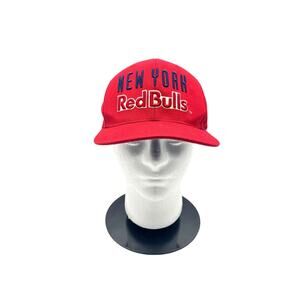 New York Red Bulls Logo MLS Soccer Snapback Cap Hat Mitchell & Ness